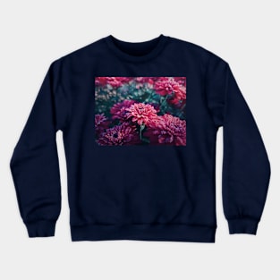 Crimson Chrysanthemums in the morning Crewneck Sweatshirt